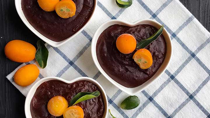 مراحل تهیه فرنی کاکائویی مراحل تهیه فرنی کاکائویی