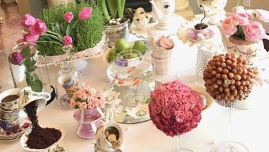 ایدههای خلاقانه برای تزیین سفره هفت سین عروس و داماد