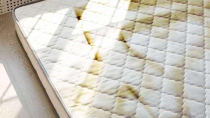 نحوه پاک کردن لکه زرد ادرار از روی تشک