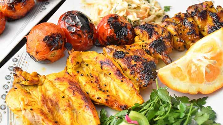 طرز تهیه جوجه کباب زعفرانی طرز تهیه جوجه کباب زعفرانی