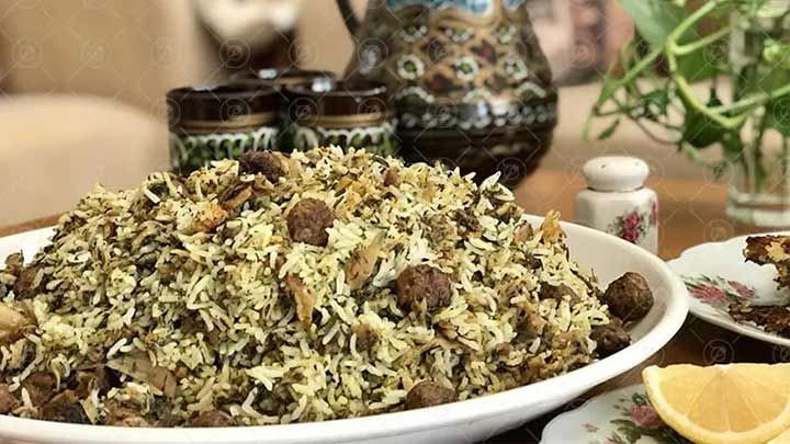 طرز تهیه کلم پلو شیرازی طرز تهیه کلم پلو شیرازی