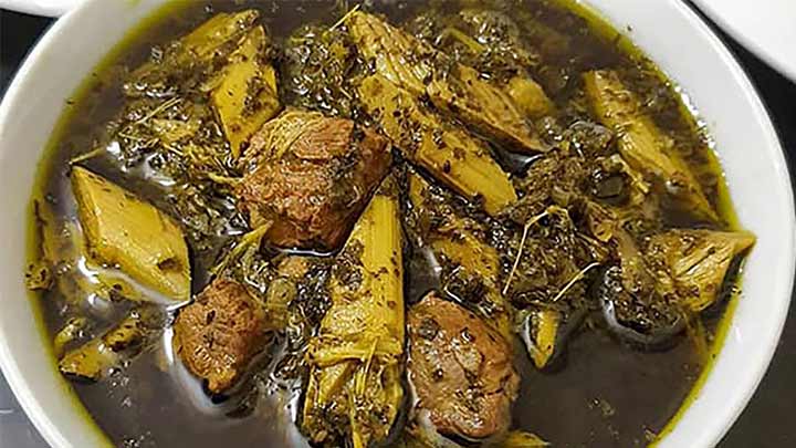 مراحل تهیه خورشت ریواس
