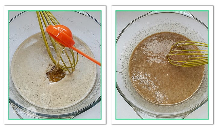 عسل را به مواد اضافه کنید