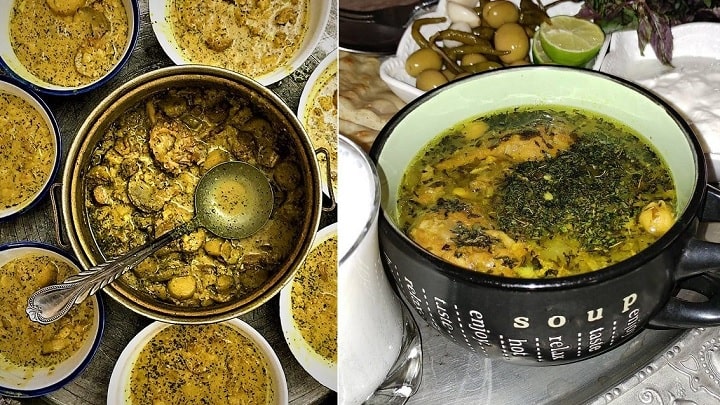 طرز تهیه آبگوشت دوغ دار اراکی