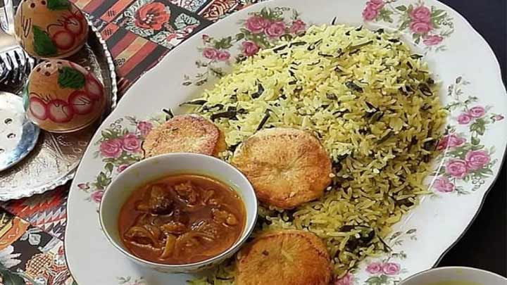 مراحل تهیه شنگ پلو