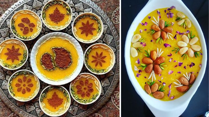 ایده‌های خلاقانه برای تزیین شله زرد در مناسبت‌های مذهبی 