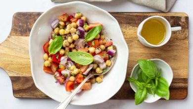 طرز تهیه سالاد بلغور و نخود؛ به روش عربی