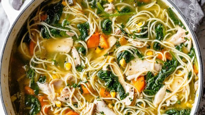 طرز تهیه سوپ مرغ و رشته فرنگی طرز تهیه سوپ مرغ و رشته فرنگی