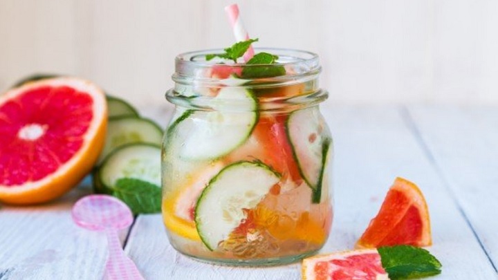 دتاکس واتر گریپ فروت و خیار