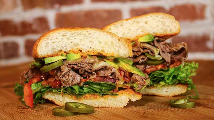 مراحل تهیه ساندویچ رست بیف