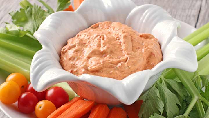 مراحل تهیه دیپ فلفل دلمهای مراحل تهیه دیپ فلفل دلمهای