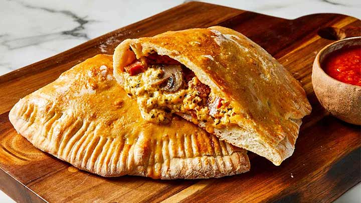 مراحل تهیه کالزونه مرغ مراحل تهیه کالزونه مرغ