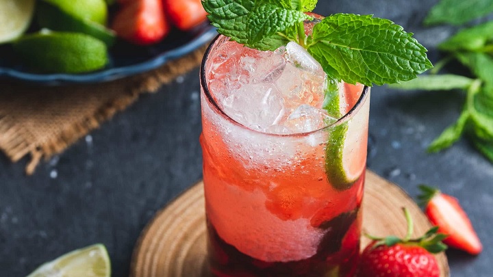 موهیتو توت فرنگی موهیتو توت فرنگی