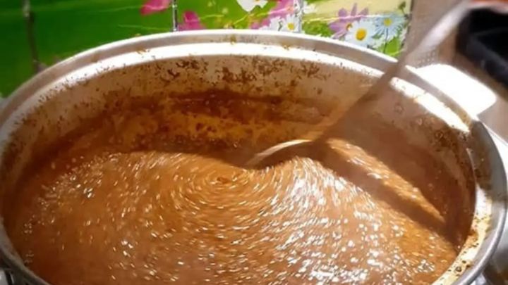 مراحل تهیه شله گندی