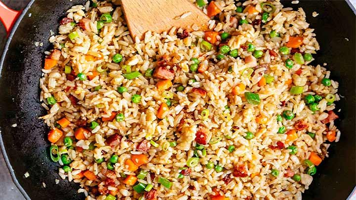 مراحل تهیه قاطی پلو