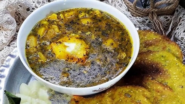 اشکنه گوجه سبز اشکنه گوجه سبز