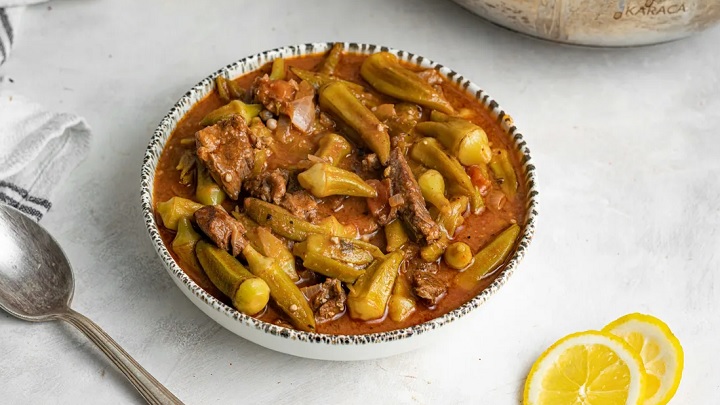 طرز تهیه خورشت قیمه بامیه با گوشت طرز تهیه خورشت قیمه بامیه با گوشت