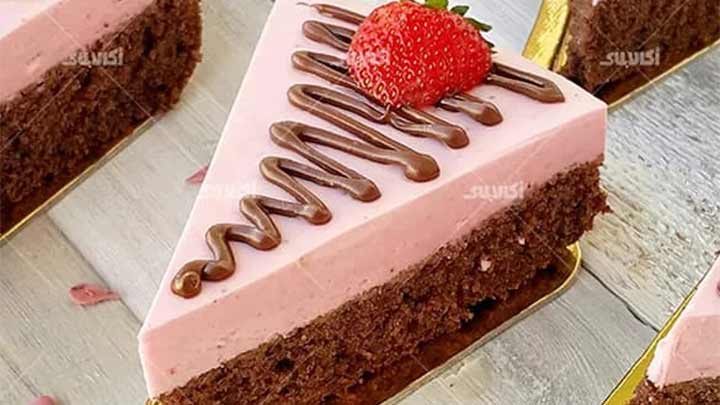 اسلایس موس توت فرنگی اسلایس موس توت فرنگی