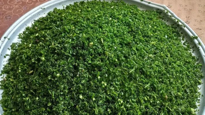 میزان و مقدار هر سبزی در ترکیبات سبزی دلمه