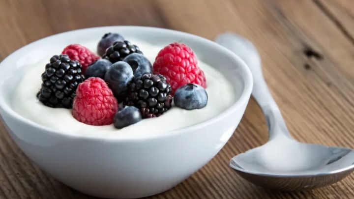 ماست یونانی با انواع توت ها