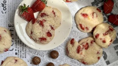 طرز تهیه کوکی توتفرنگی با طعمی بی نظیر