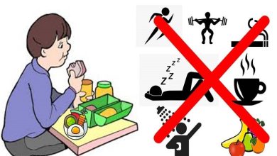 اشتباهات خطرناک بعد از خوردن غذا