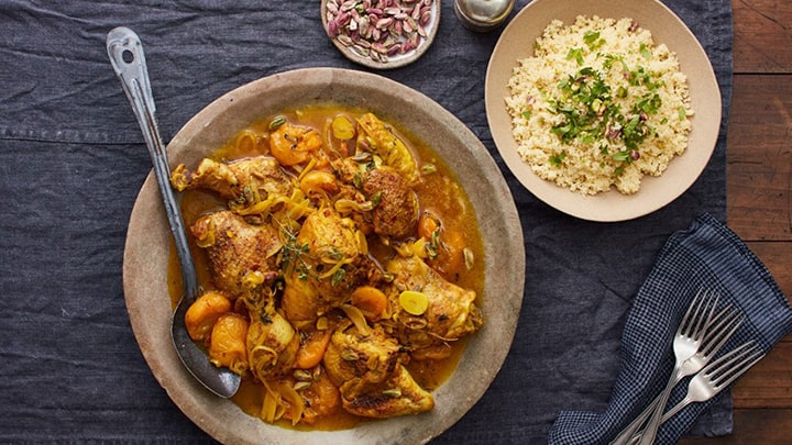 خورش لبنانی با مرغ خورش لبنانی با مرغ