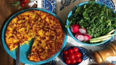 طرز تهیه کوکو بادکوبهای با سینه مرغ؛ غذای خوشمزه شمالی