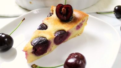 کلافوتی آلبالو را به روش فرانسوی درست کن