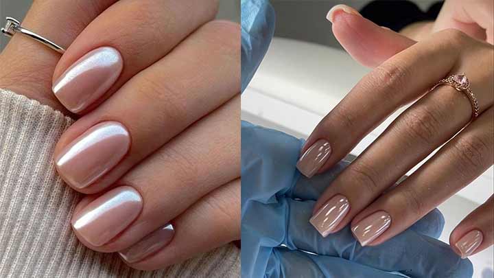 دیزاین ناخن کلاسیک مونوکروم