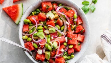 طرز تهیه سالاد هندوانه مدیترانهای برای تابستان