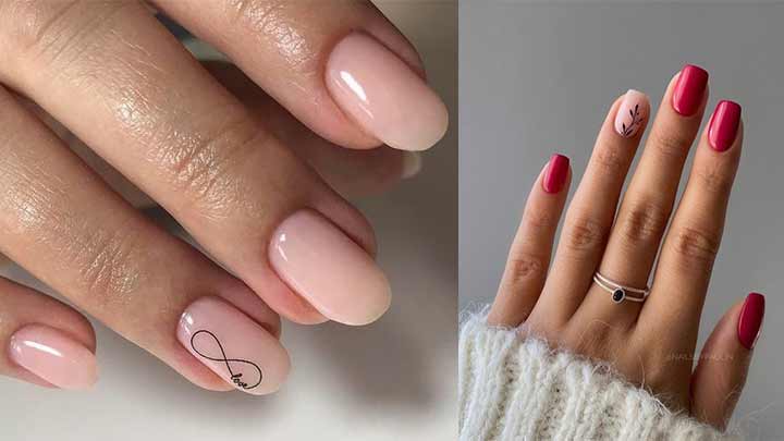 دیزاین ناخن مینیمال با طرح بی نهایت دیزاین ناخن مینیمال با طرح بی نهایت