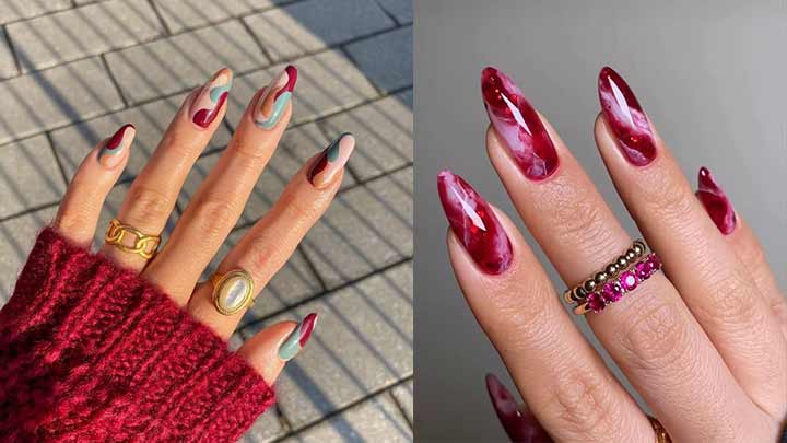 انواع طرح ناخن ترند