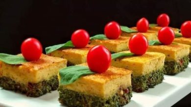 طرز تهیه کوکوی دو رنگ مجلسی