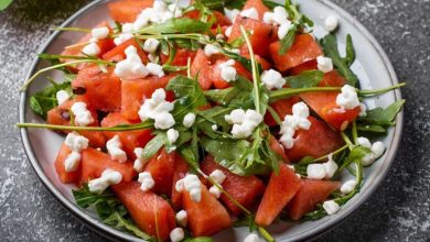 سالاد هندوانه با پنیر کاتیج؛ طراوت تابستانی با طعم بهشتی