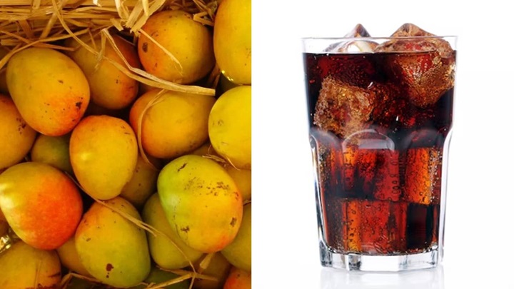 نوشیدنی‌های گازدار از مواد غذایی ممنوعه با انبه