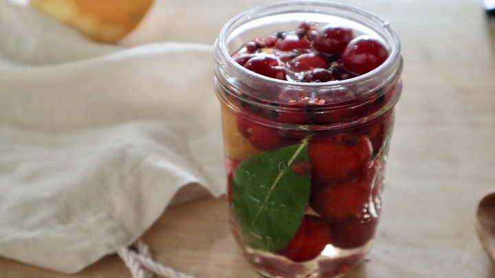 مراحل تهیه ترشی گیلاس ساده مراحل تهیه ترشی گیلاس ساده