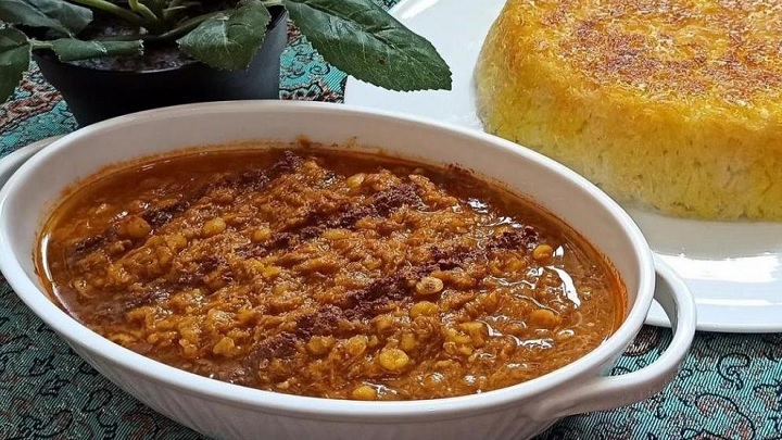 مراحل رسپی قیمه نجفی نذری
