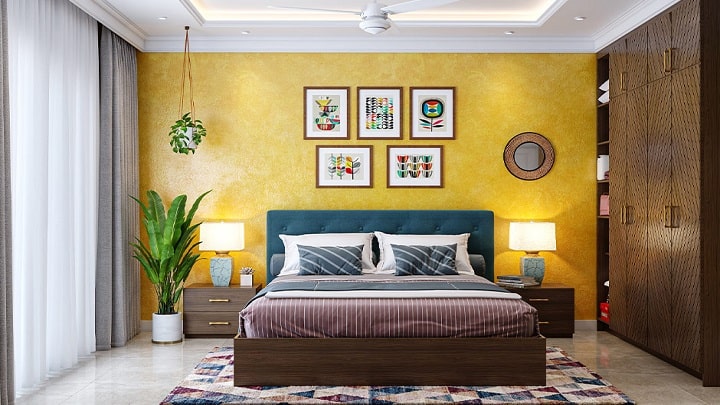 خردلی برای رنگ شاد اتاق خواب خردلی برای رنگ شاد اتاق خواب