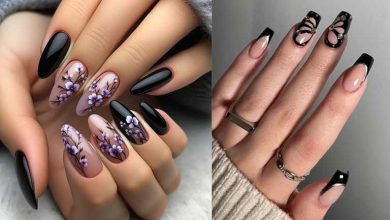 70 مدل طرح ناخن مشکی ترند 2024