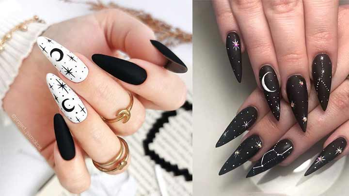 طراحی ناخن مشکی خاص طراحی ناخن مشکی خاص