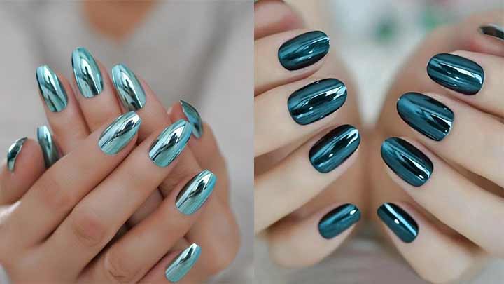 مدل ساده و شیک ناخن کروم مدل ساده و شیک ناخن کروم