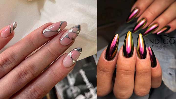 ناخن کروم مینیمال ناخن کروم مینیمال