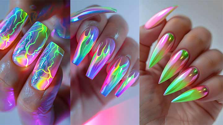 مدل کاشت ناخن کروم مدل کاشت ناخن کروم