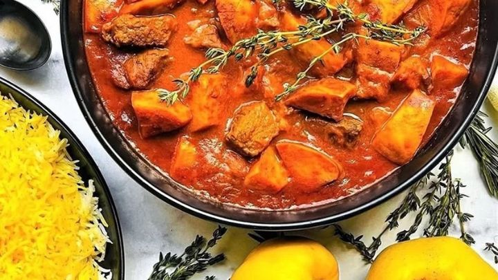 رسپی خورش هلو به روش خانگی