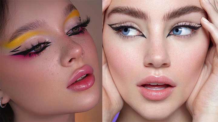 خط چشم گرافیکی برای انواع مدل چشم