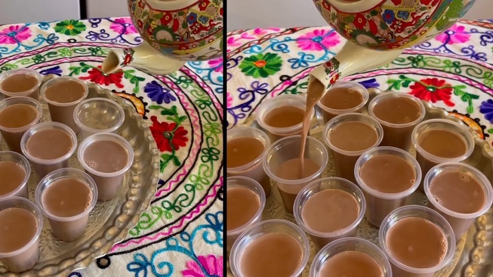 مراحل تهیه شیر کاکائو نذری برای 100 نفر مراحل تهیه شیر کاکائو نذری برای 100 نفر