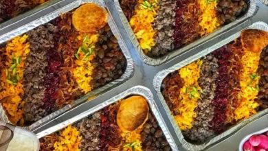 طرز تهیه کشمش پلو نذری برای 100 نفر