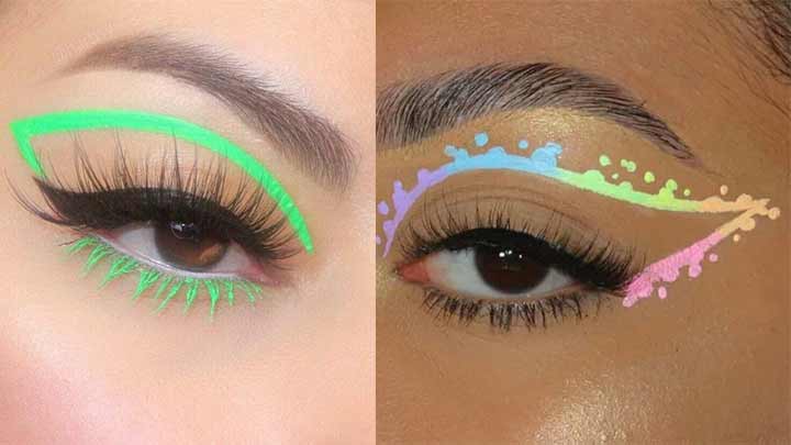 سبک نئون فلیک برای خط چشم