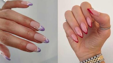 انواع مدل ناخن فرنچ جدید رنگی ۲۰۲۴